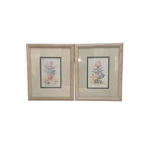 Marcy R Chapman Sea Life Coastal Watercolor Print‎ Set of 2 8x10